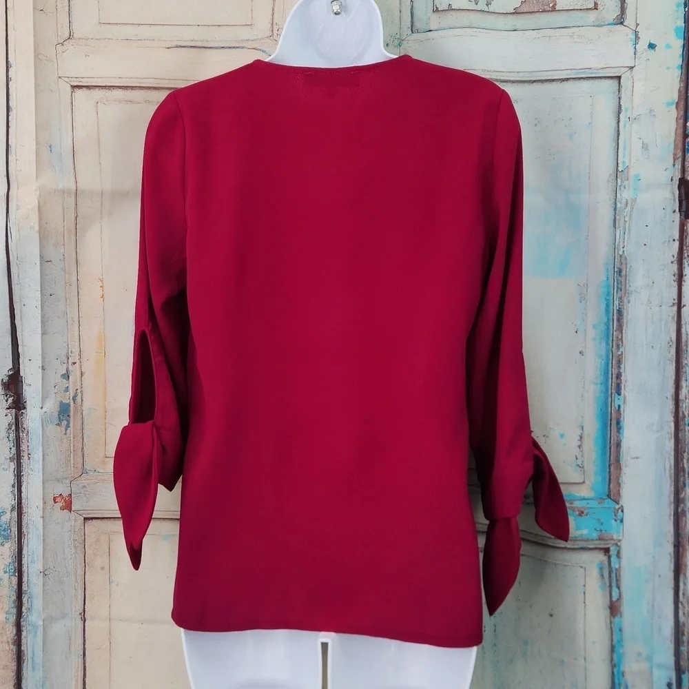 Morgan de Toi Raspberry Blouse - Picture 4 of 5